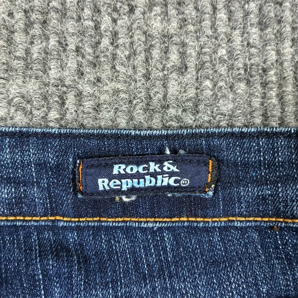 Rock & Republic Womens Jeans Size 30 Blue Denim Victoria Beckham Madrid Designer - Picture 6 of 11